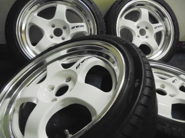 完売)ステップリム かっこいい☆WORK マイスターS1 17X7.0J+30 4